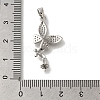 Rack Plating Brass Micro Pave Clear Cubic Zirconia Pendant KK-H485-34P-3