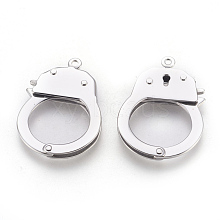 Tarnish Resistant 304 Stainless Steel Handcuffs Clasps STAS-F175-17P