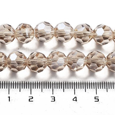 Electroplate Transparent Glass Beads Strands LS-EGLA-A035-T10mm-A22-1