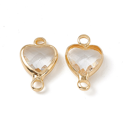 Transparent K9 Glass Connector Charms GLAA-A005-31LG-011-1