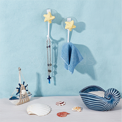 Porcelain Decorative Hook Hangers HJEW-NB0001-65-1