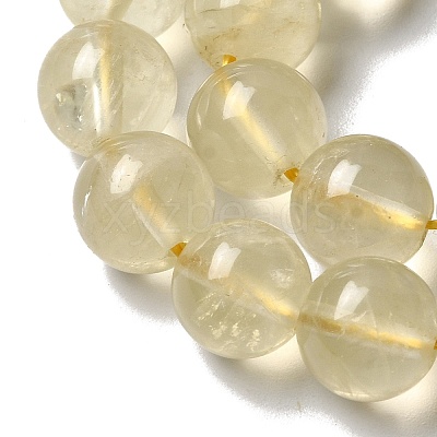 Natural Lemon Quartz(Heated) Beads Strands G-G286-A04-10mm-01-1
