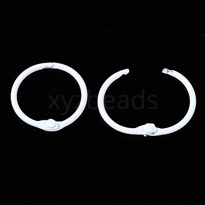 Spray Painted Iron Split Key Rings IFIN-T017-01M-1