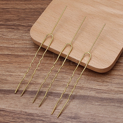 Brass Hair Fork Findings OHAR-PW0001-100G-1