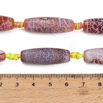 Dyed & Heated Natural Fire Crackle Agate Beads Strands GG-CBAB9C6-A02-01-1