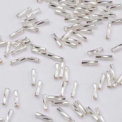 Glass Twisted Bugle Beads X-SEED-E002-9mm-821#-1