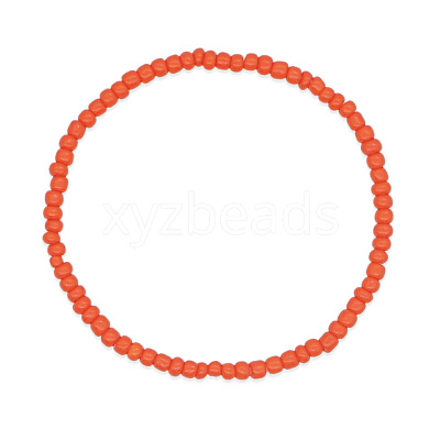 Glass Seed Beads Stretch Bracelets ZE8223-2-1