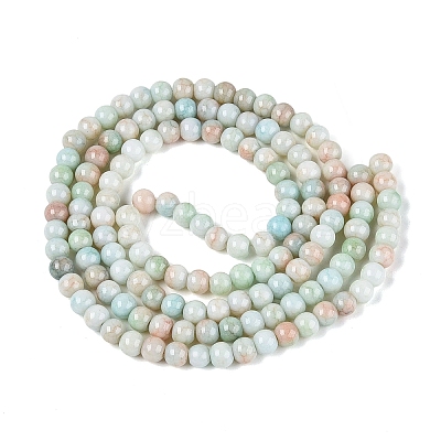 Ombre Effect Opaque Crackle Glass Beads Strands GLAA-Q106-01A-A06-1