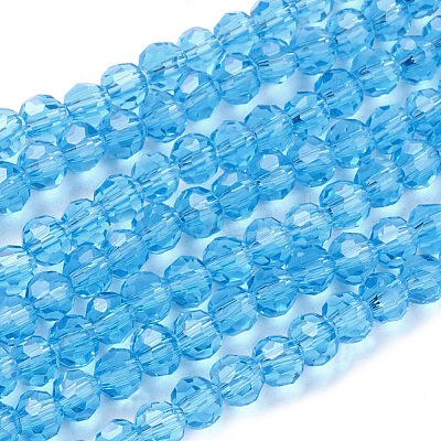 Glass Beads Strands X-EGLA-J042-6mm-07-1