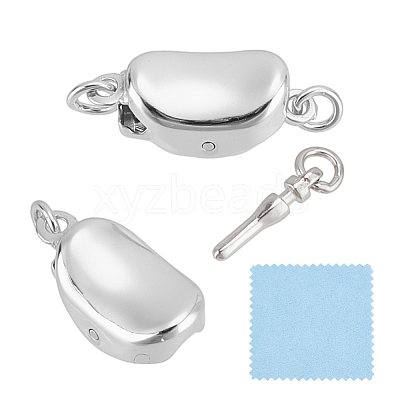 925 Sterling Silver Box Clasps STER-GO0001-68A-P-1