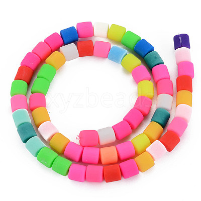 Handmade 610Pcs 10 Strands Polymer Clay Bead Strands CLAY-SC0001-37-1