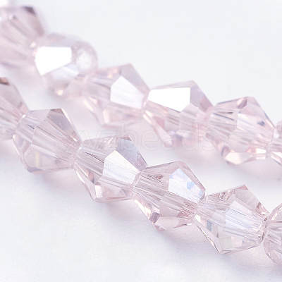 Transparent Electroplate Glass Beads Strands EGLA-A039-T3mm-B26-1