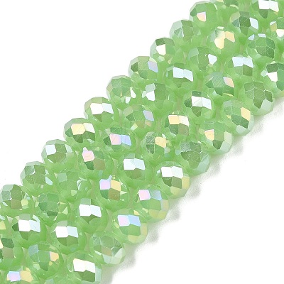 Electroplate Glass Beads Strands EGLA-A044-J8mm-B08-1