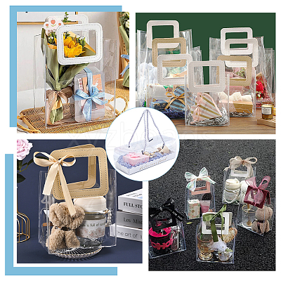 Rectangle Folding Paper & Plastic Storage Boxes with Polyester Rope Handle CON-WH0089-171B-02-1