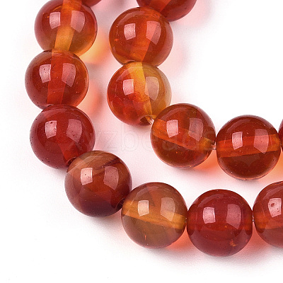 Glass Round Beads Strands GLAA-M044-01Q-1