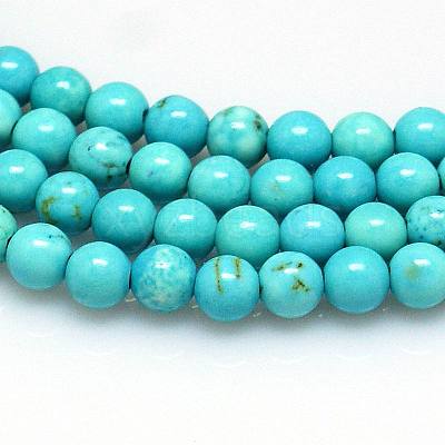 Natural Magnesite Beads Strands TURQ-P027-69-8mm-1
