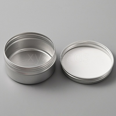 Aluminium Shallow Round Candle Tins AJEW-WH0312-59A-1