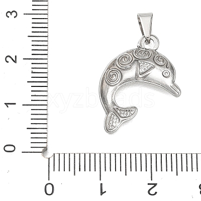 304 Stainless Steel Pendants STAS-B141-03D-P-1