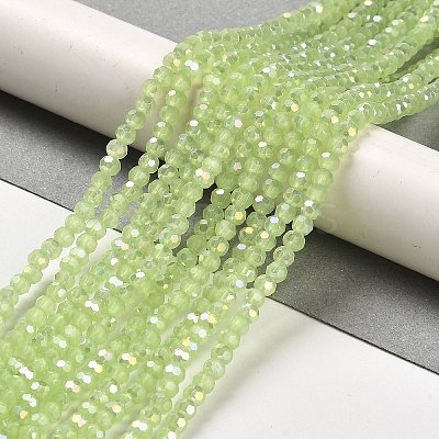 Imitation Jade Glass Beads Stands EGLA-A035-J3mm-B01-1