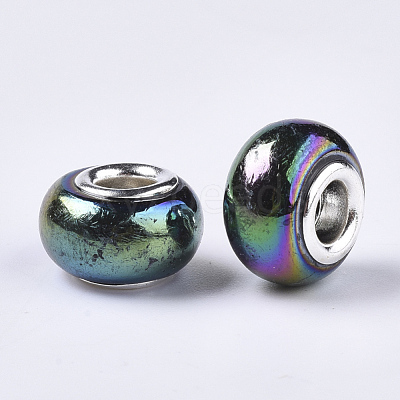 Opaque Resin European Beads RPDL-T038-007-1