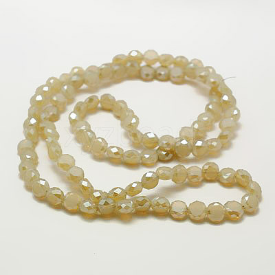 Electroplate Glass Beads EGLA-D028-M-1