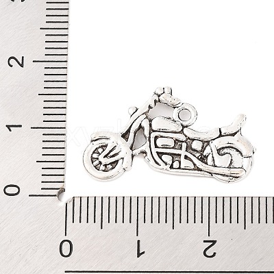 Tibetan Style Zinc Alloy Motorcycle Pendants TIBEP-R334-346AS-RS-1
