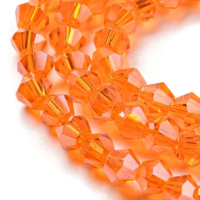 Transparent Electroplate Glass Beads Strands EGLA-A039-T3mm-A11-1