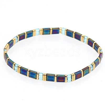 Bohemian Glass Seed Beaded Stretch Bracelets JM4508-61-1