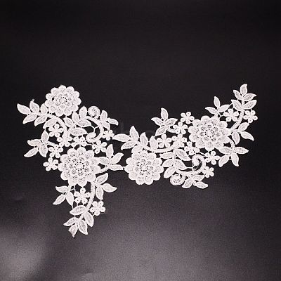 Lace Embroidery Costume Accessories DIY-WH0185-10A-1