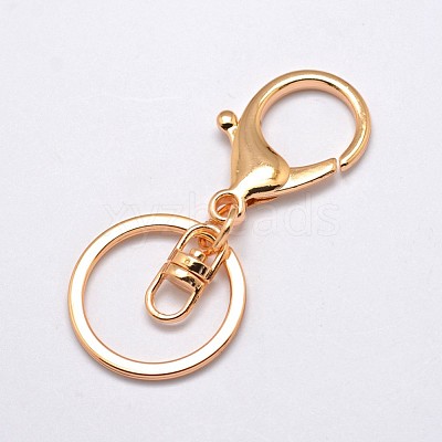 Alloy Keychain Clasp Findings X-KEYC-D050-03-1