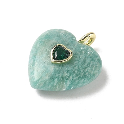Natural Amazonite Pendants X-G-C274-04E-1