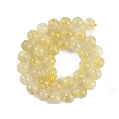 Natural Lemon Quartz(Heated) Beads Strands G-H062-A01-03-1