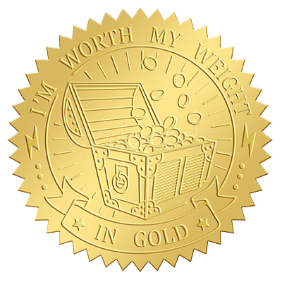 Self Adhesive Gold Foil Embossed Stickers DIY-WH0211-250-1