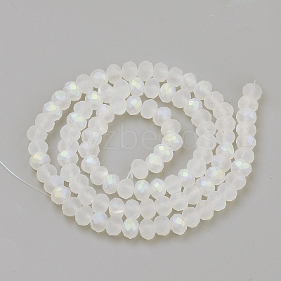 Electroplate Glass Beads Strands EGLA-S141-4mm-01E-1