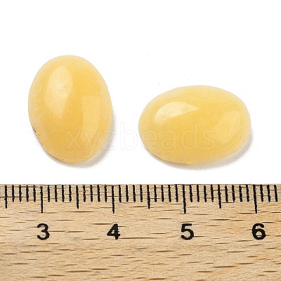 Natural Yellow Jade Cabochons G-G145-01B-53-1