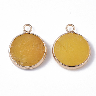 Natural White Jade Pendants G-S359-007F-1