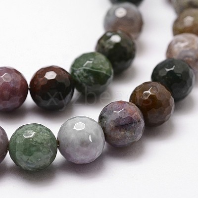 Natural Indian Agate Beads Strands G-G736-31-10mm-1