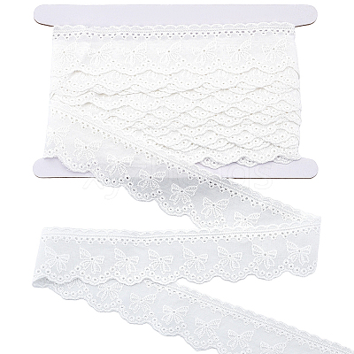 8Yards Flat Hollow Polyester Lace Trim OCOR-GF0006-07B-1