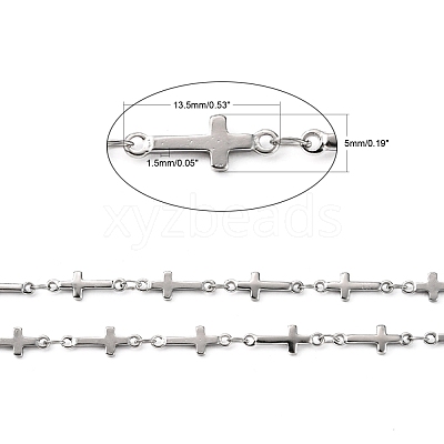 Tarnish Resistant 304 Stainless Steel Link Chains CHS-K001-68-1