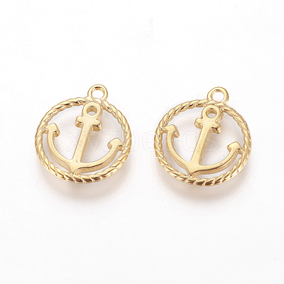 304 Stainless Steel Pendants STAS-P217-01G-1