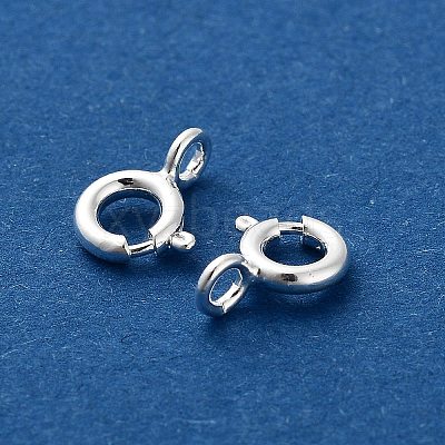 Brass Spring Ring Clasps X-KK-G479-01B-S-1