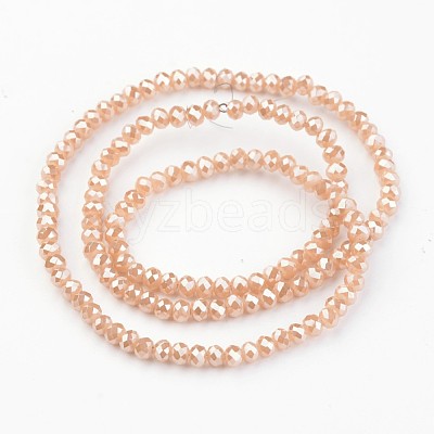 Electroplate Glass Beads Strands EGLA-P018-3mm-FR-A05-1