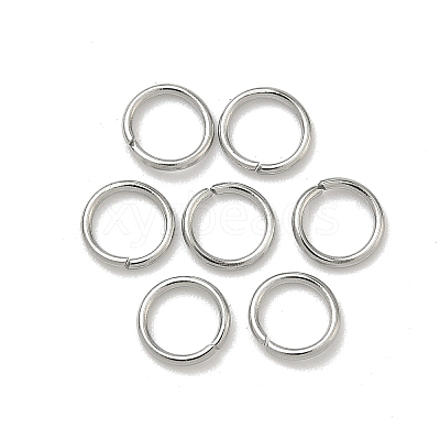 Tarnish Resistant 304 Stainless Steel Open Jump Rings X-STAS-Q186-02-6x0.8mm-1