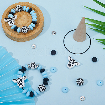 DIY Cattle Silicone Wine Glass Charm Decoration Making Kit DIY-SC0025-43-1