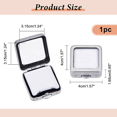 Iron Loose Diamnond Gemstone Display Boxes CON-WH0088-19A-02-1