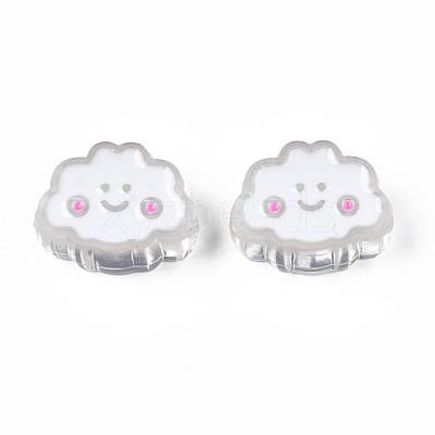 Transparent Acrylic Beads ACRC-S039-01G-1