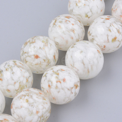 Handmade Gold Sand Lampwork Beads LAMP-S194-008C-04-1
