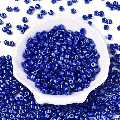 Baking Paint Pearlized Glass Seed Beads SEED-T008-03S-1