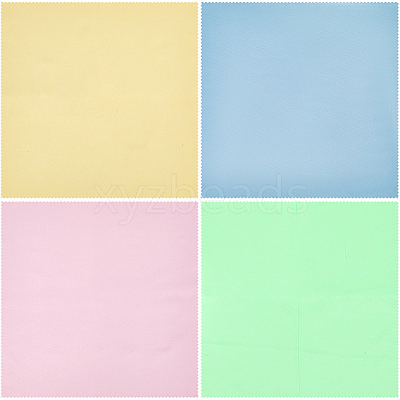 8Pcs 4 Colors Microfiber Musical Instrument Pipe Cleaning Cloth AJEW-CN0004-28-1