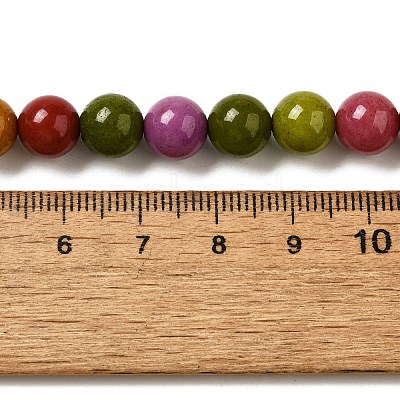 Dyed Natural Malaysia Jade Beads Strands G-G021-02B-18-1